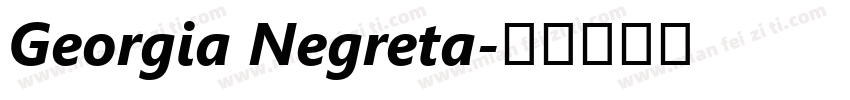 Georgia Negreta字体转换